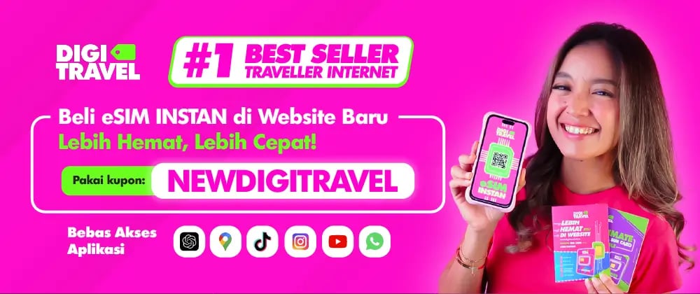 DIGITRAVEL promotional banner - Explore international destinations